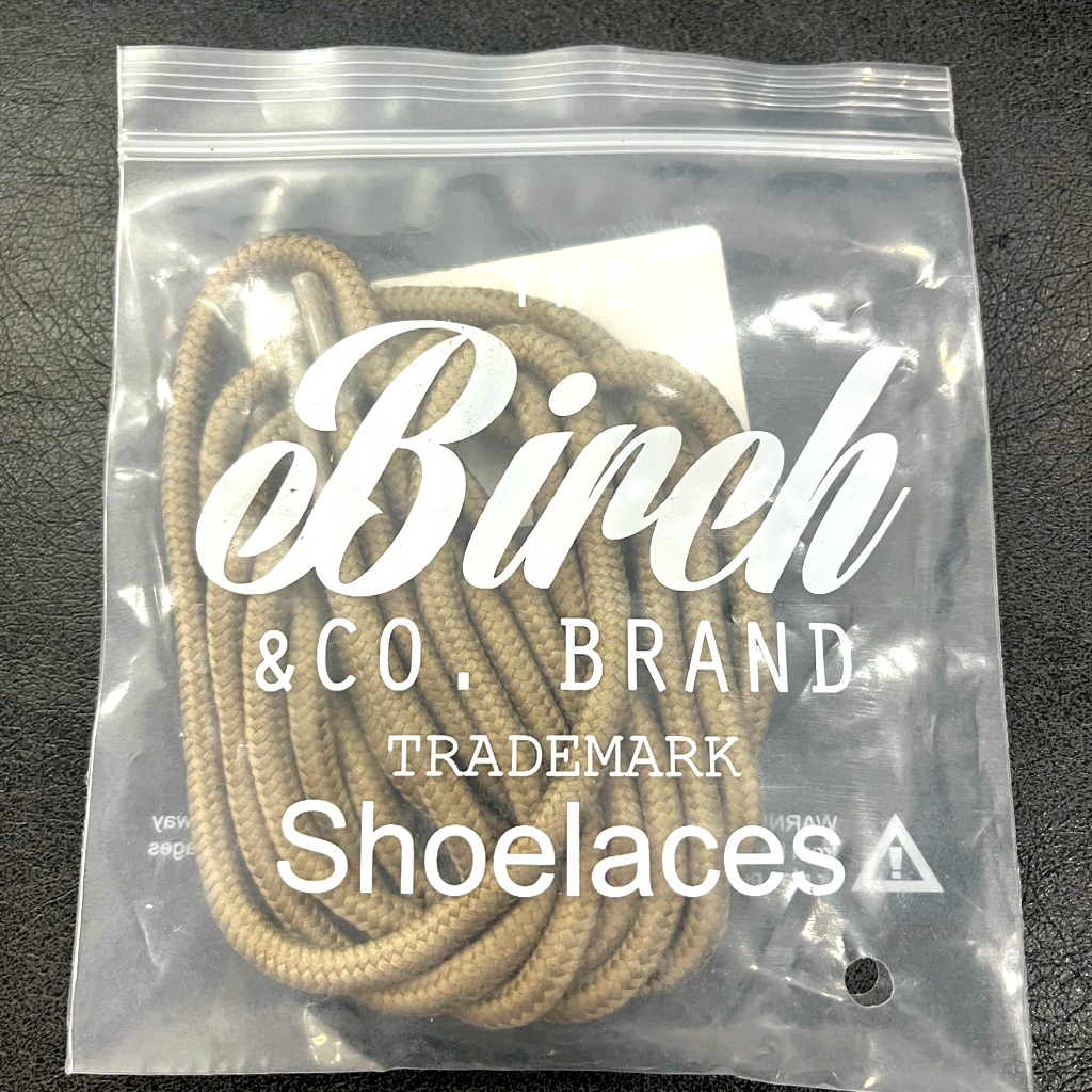 Birch  Co Tan Round Shoelaces